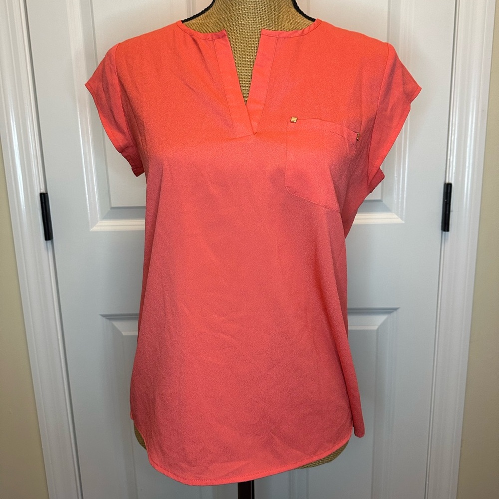 Ivanka Trump Pink Short Sleeve Blouse size Small